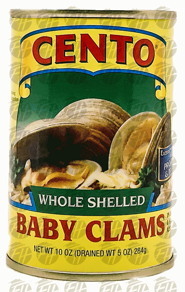 Cento&nbsp;&nbsp;whole shelled baby clams in water & salt added Full-Size Picture